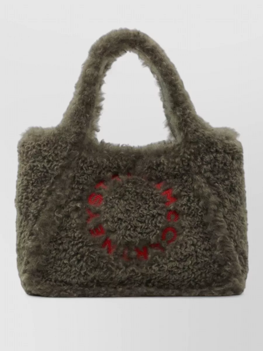 Stella Mccartney Stella Logo Teddy-Effect Tote Bag