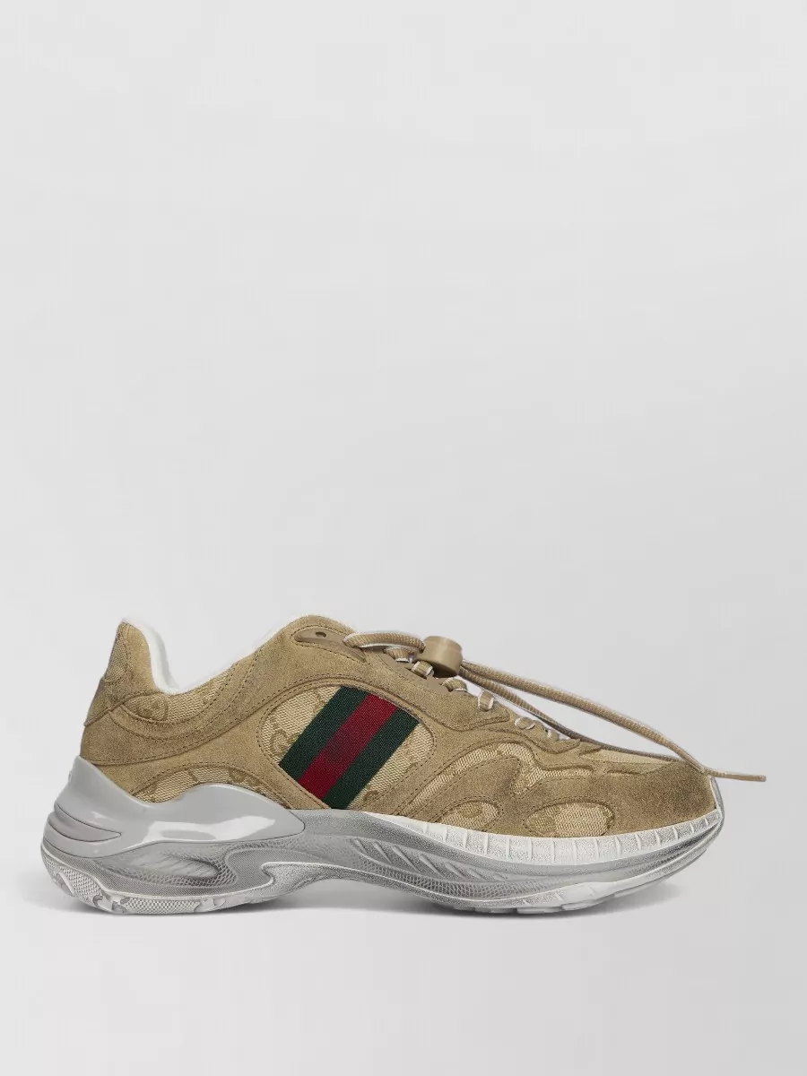 Gucci Leather Low-Top Sneakers