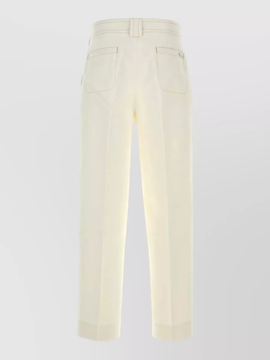 Ami Paris Cotton Baggy Cropped Trousers