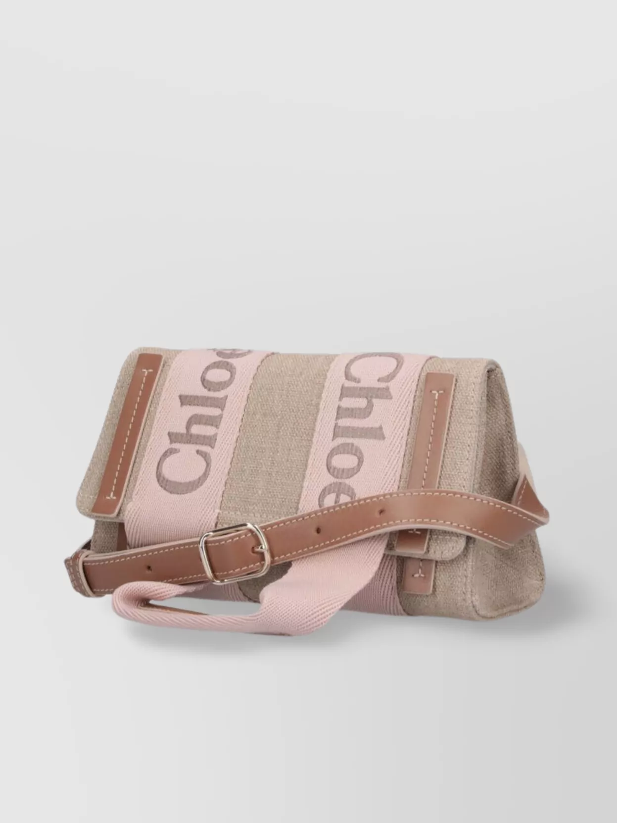Chloé Panel Strap Shoulder Bag In Pink