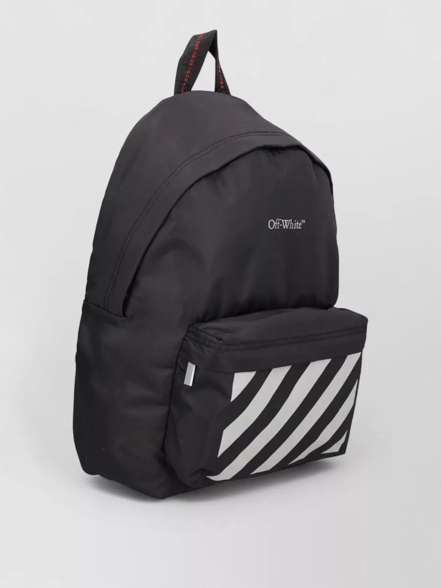 Off-White Backpack Adjustable Straps Front Pocket Handle