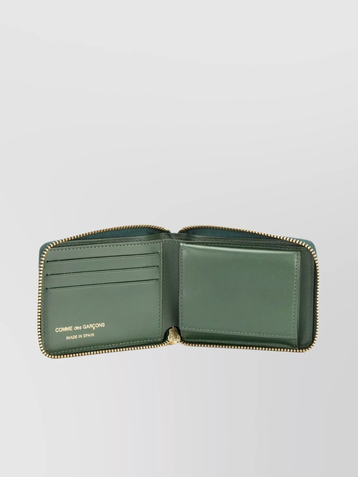Comme Des Garçons Zip Wallet Featuring Compact Design
