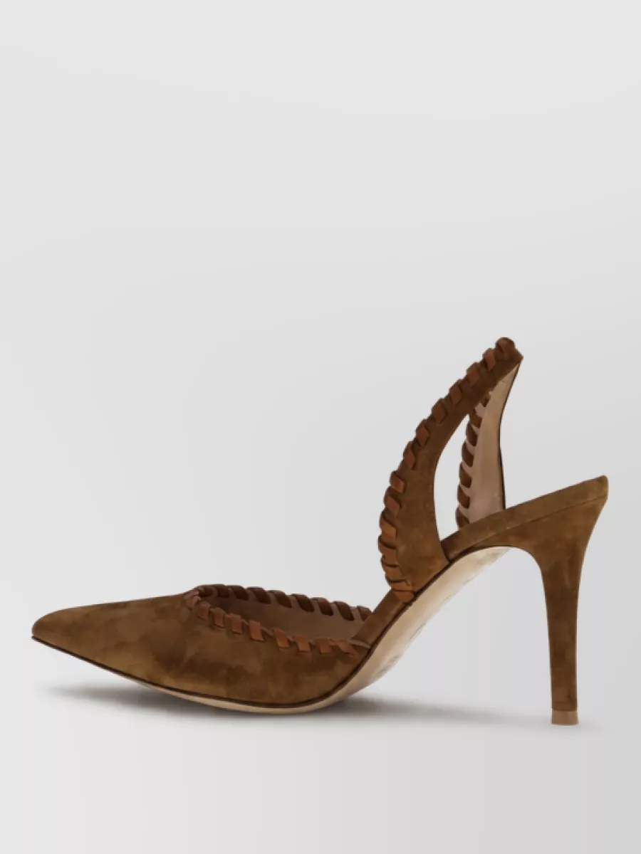 Gianvito Rossi Leather High-Heel Mules