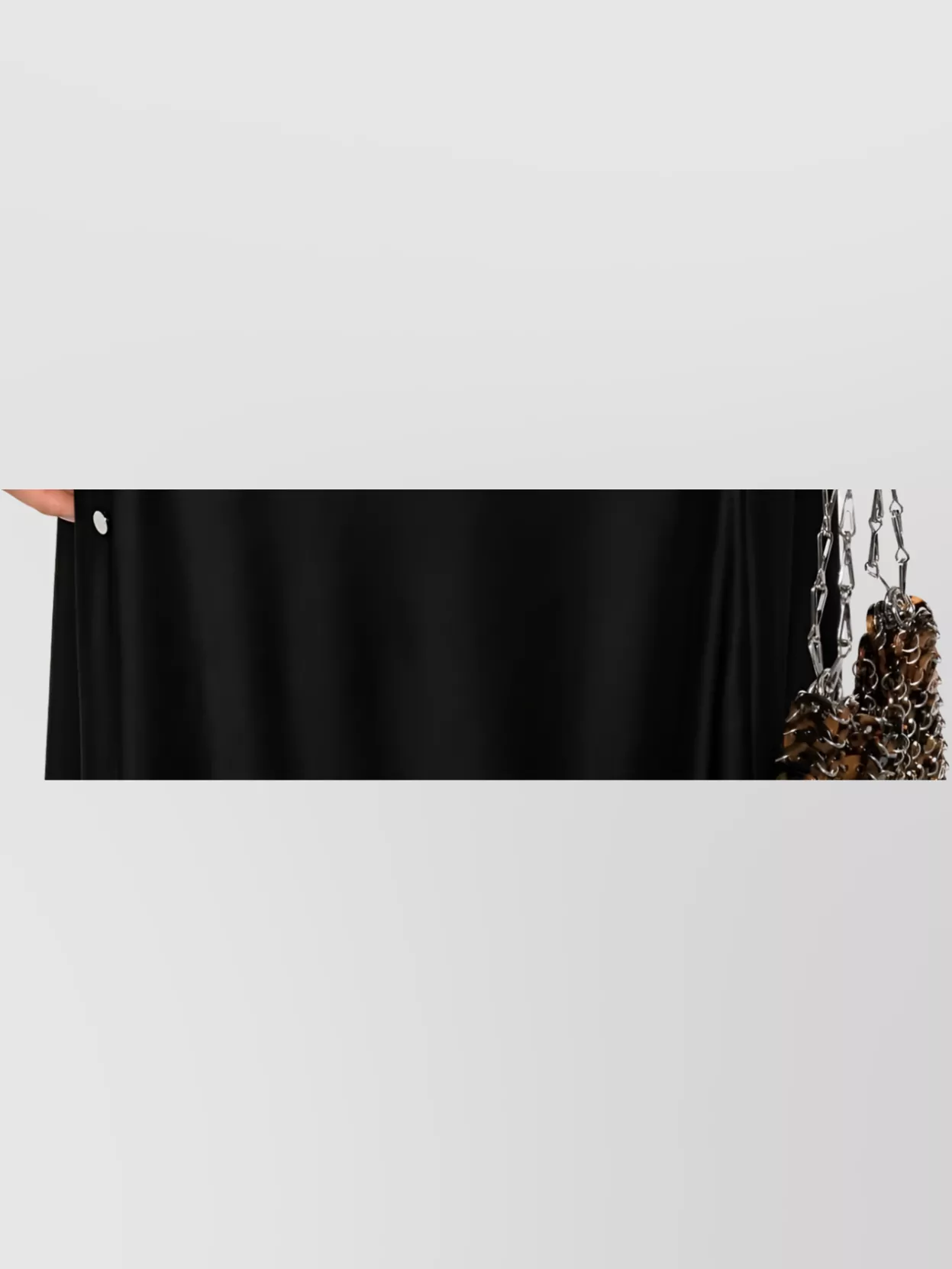 Rabanne Button-embellished Stretch-twill Midi Dress In Black