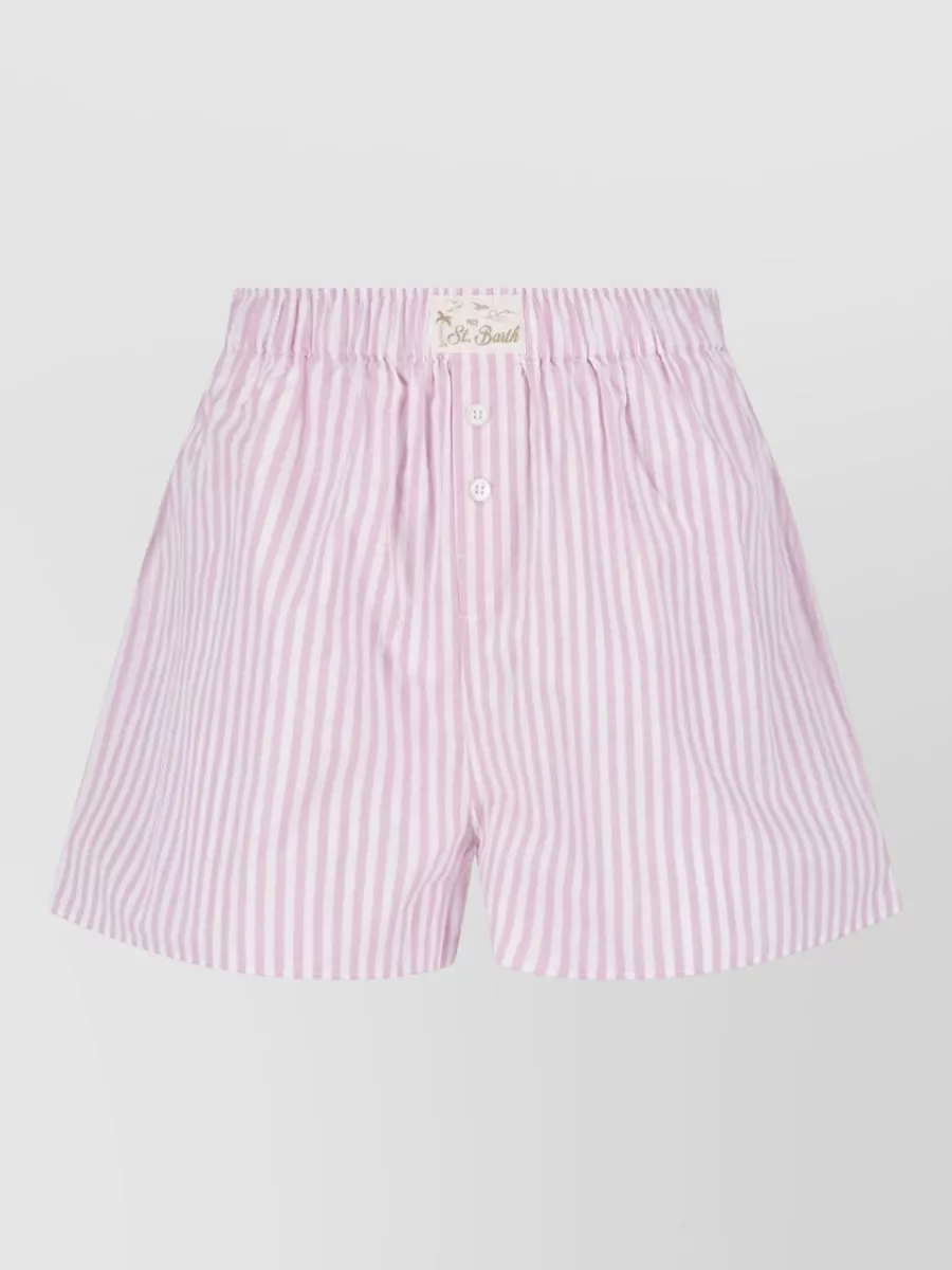 Mc2 Saint Barth straight cotton tailored shorts