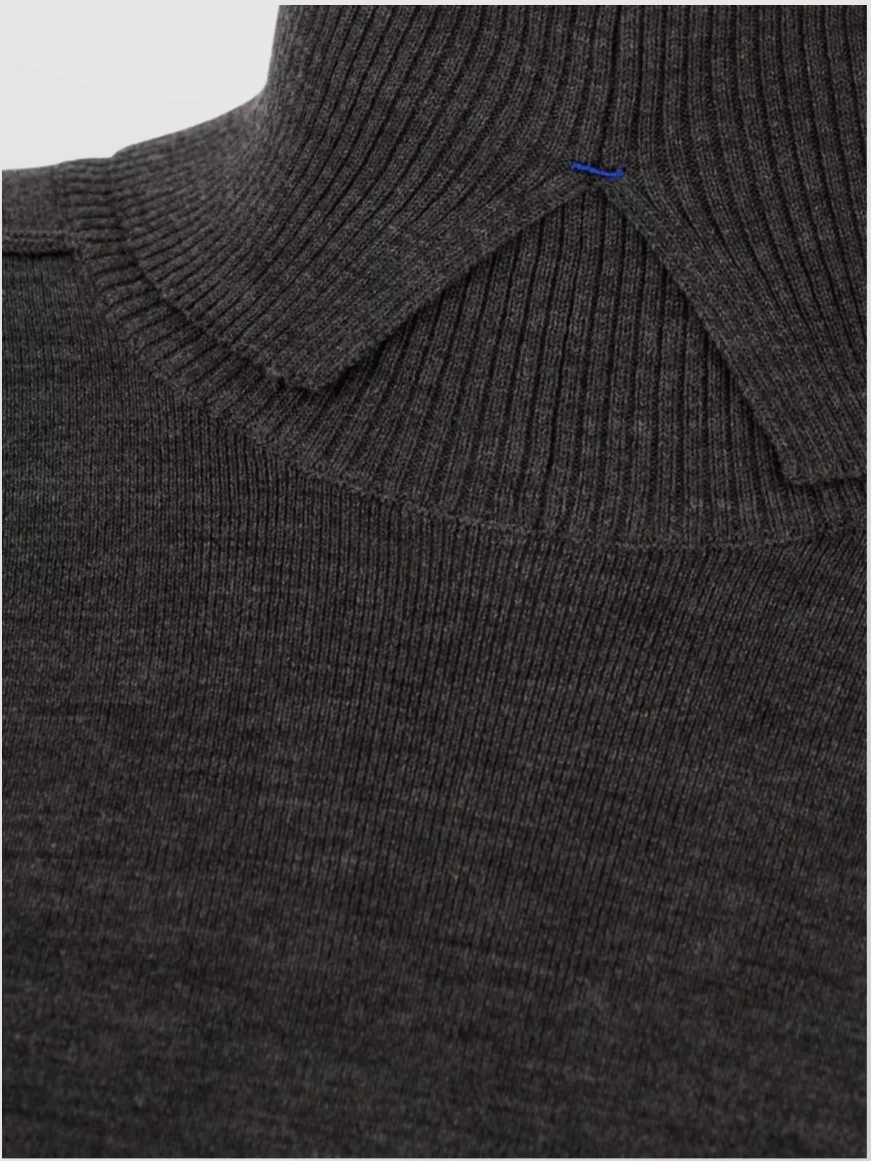 Burberry Wool Sweater With High Neckline And Ribbed Cuffs