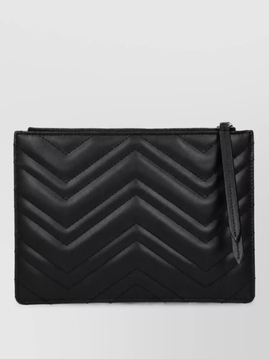Gucci Marmont Leather Clutch Bag