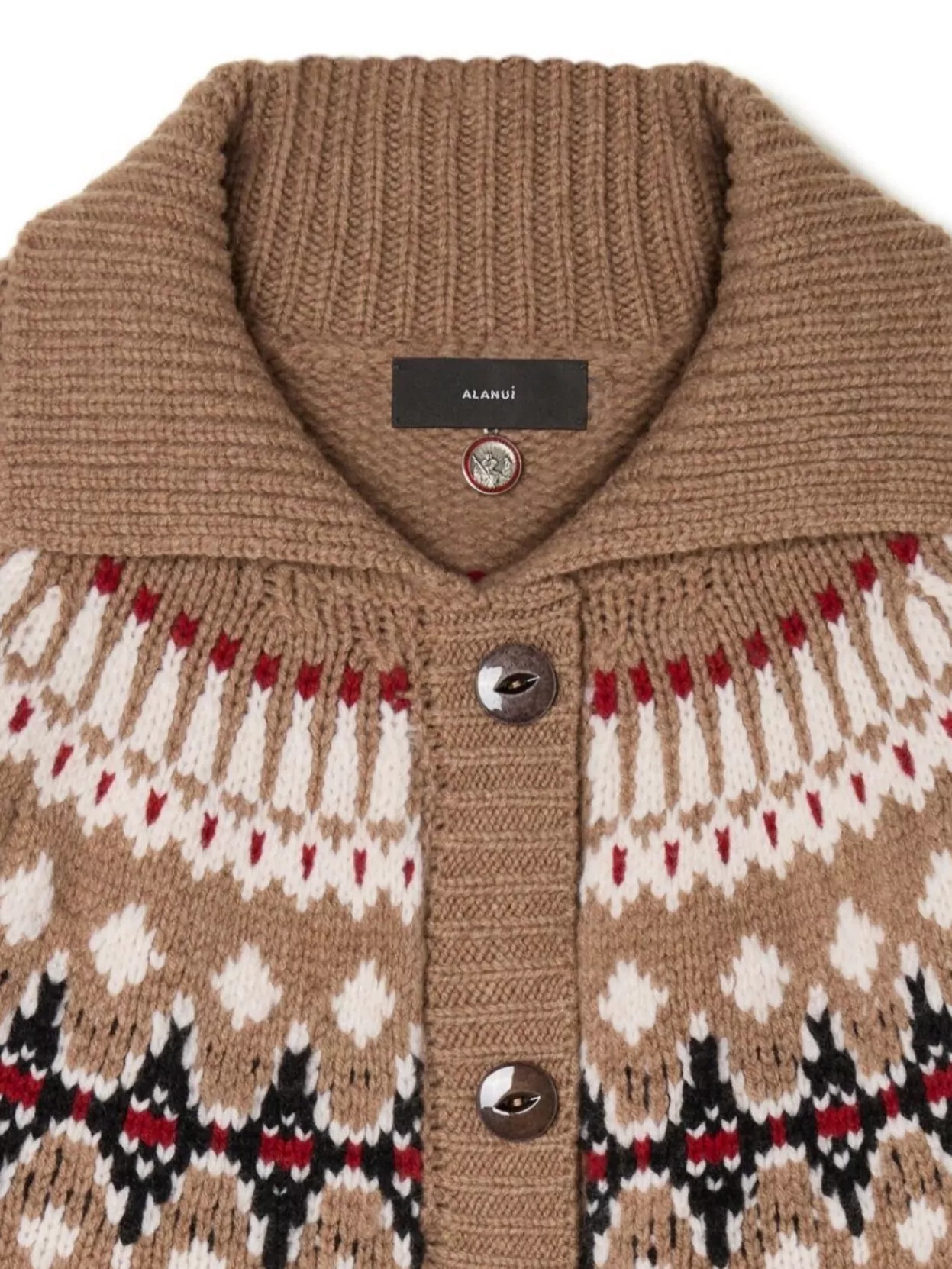Alanui Winter Knit Jacket Multicolor Pattern