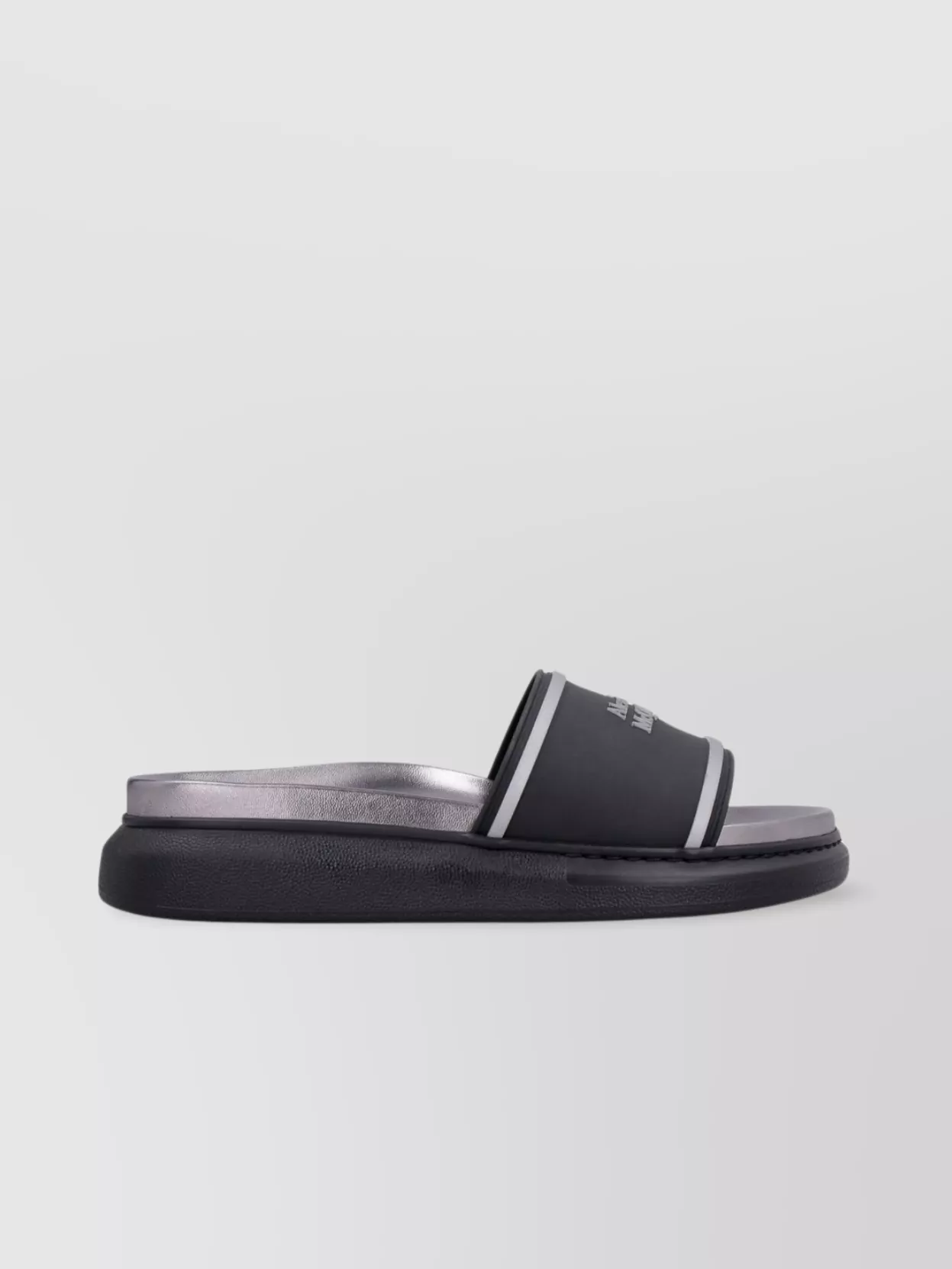 Alexander Mcqueen Rubber Slides Logo Detail