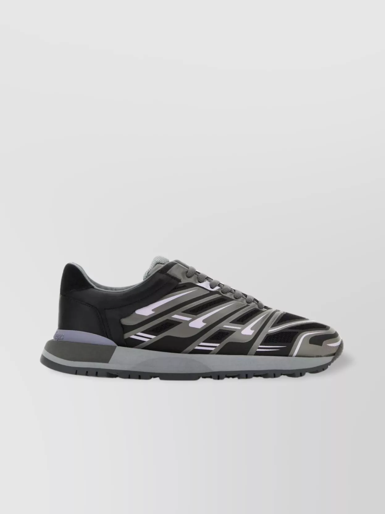 Shop Maison Margiela Mesh And Rubber Sneakers With Color-block Design