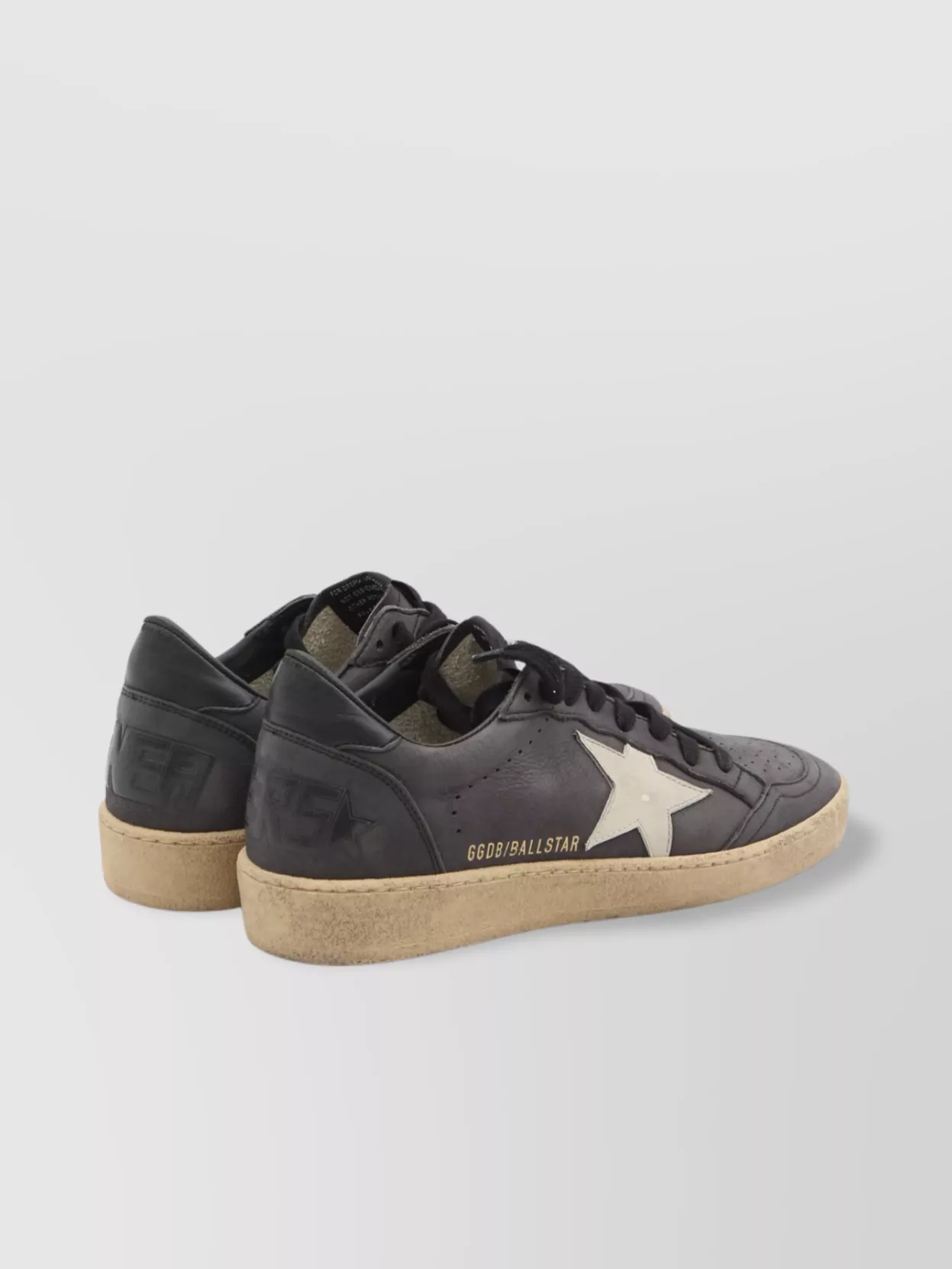 Golden Goose Worn Leather Star Sneakers