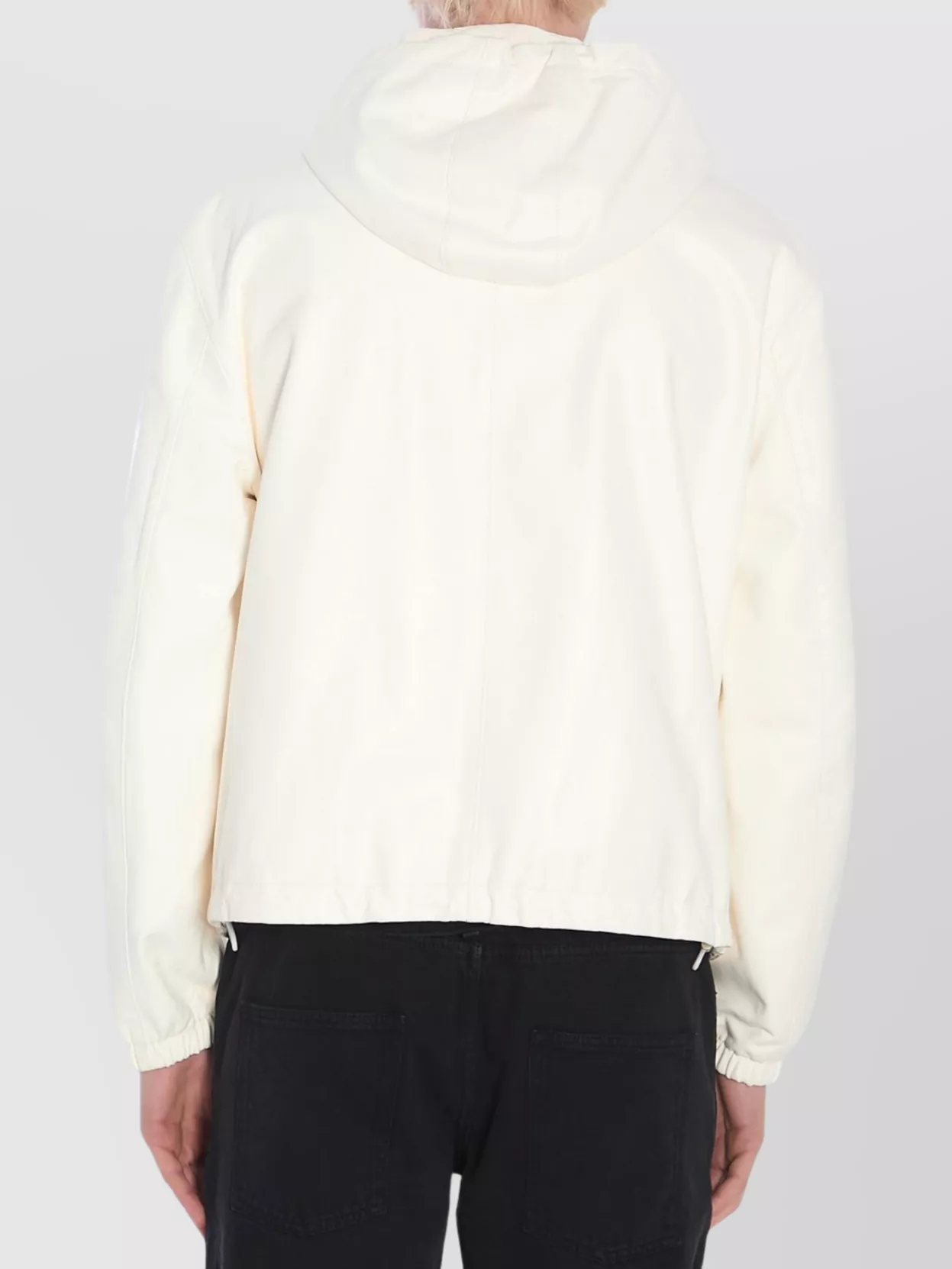 Dolce&Gabbana Reversible Leather Jacket Hood Drawstring