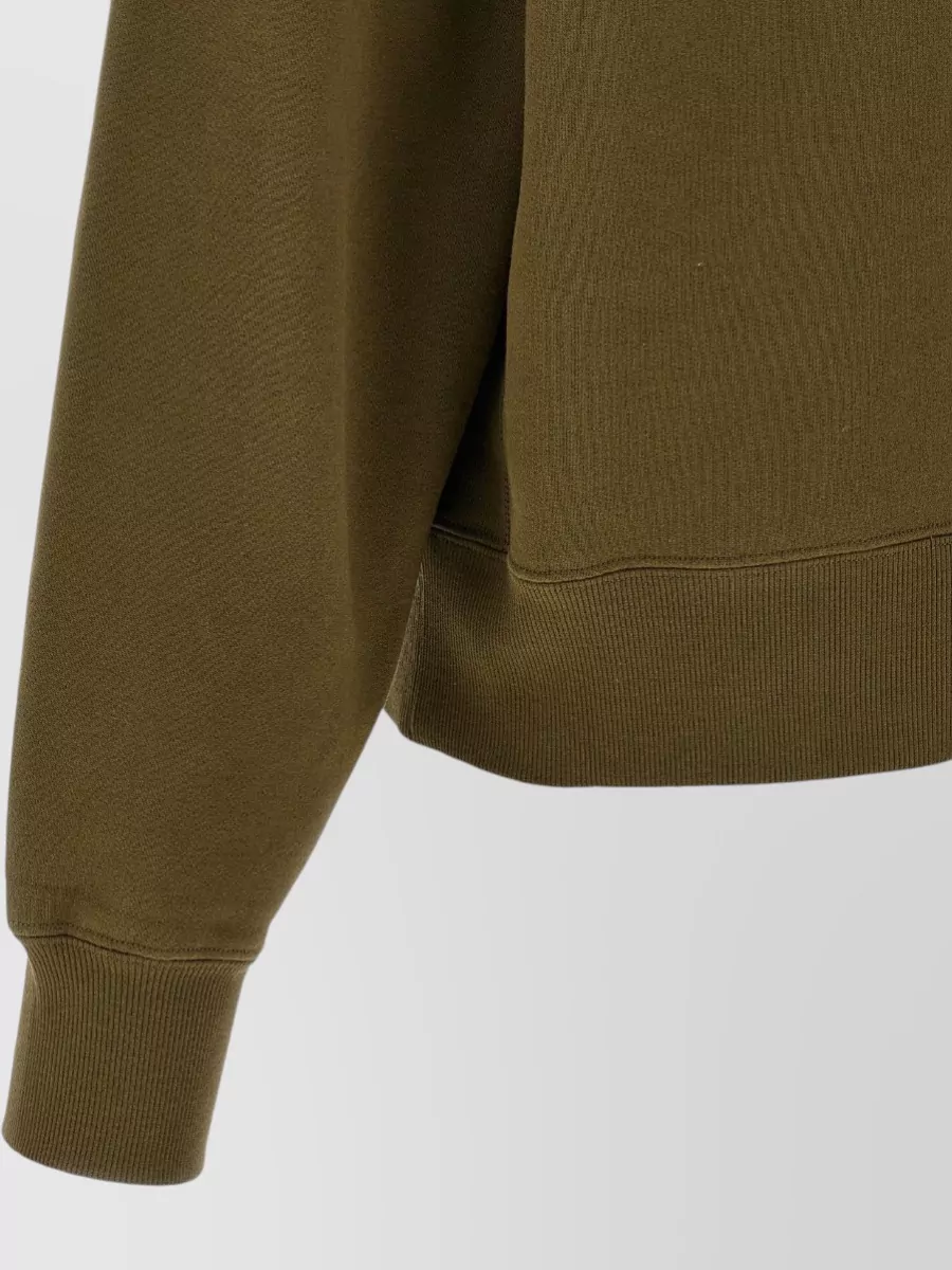 Saint Laurent Cotton Crew-Neck Long-Sleeve Cassandre Sweatshirt