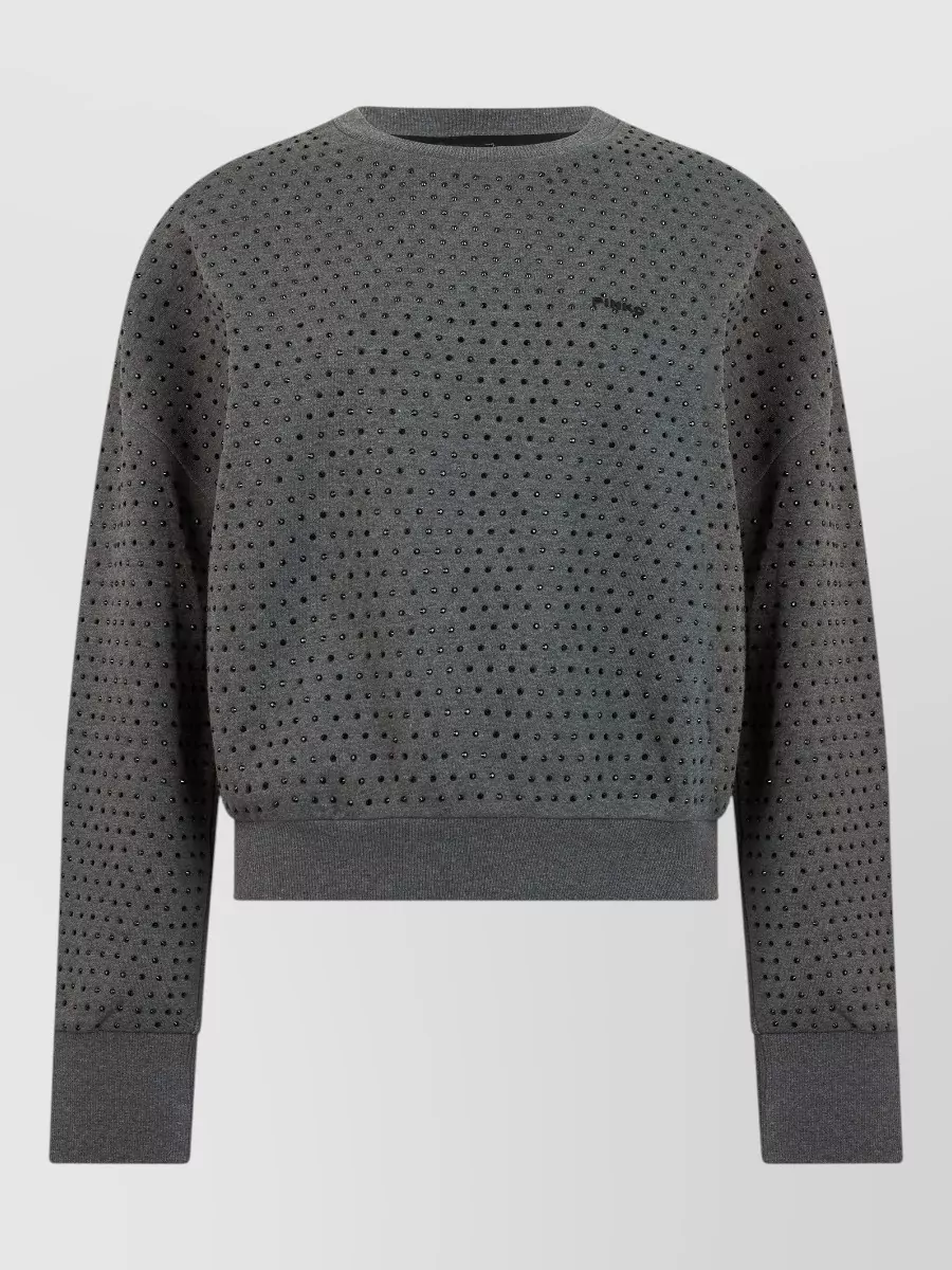 Pinko Cotton cropped sweatshirt