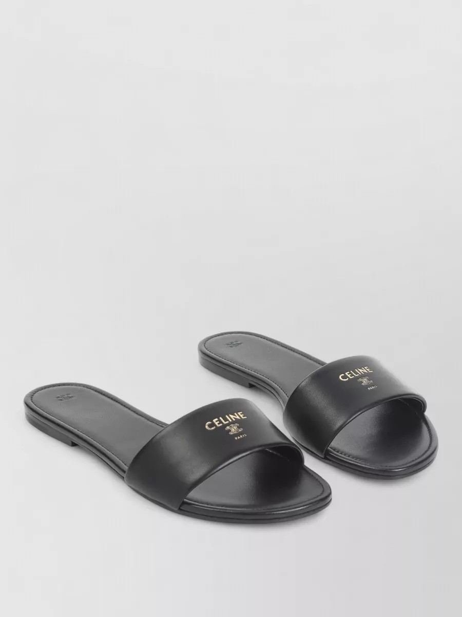 Celine Leather Slide Sandals