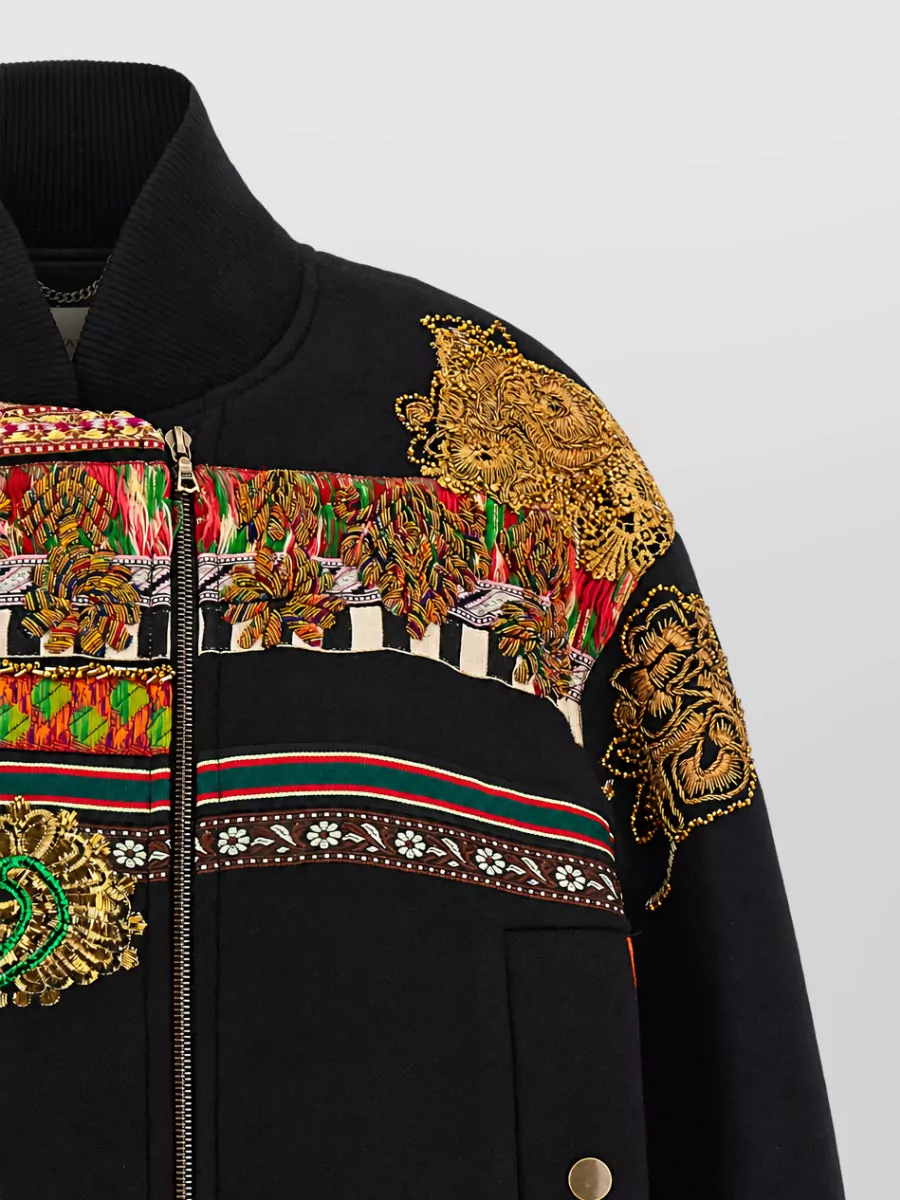 Dries Van Noten Embellished oversized bomber jacket