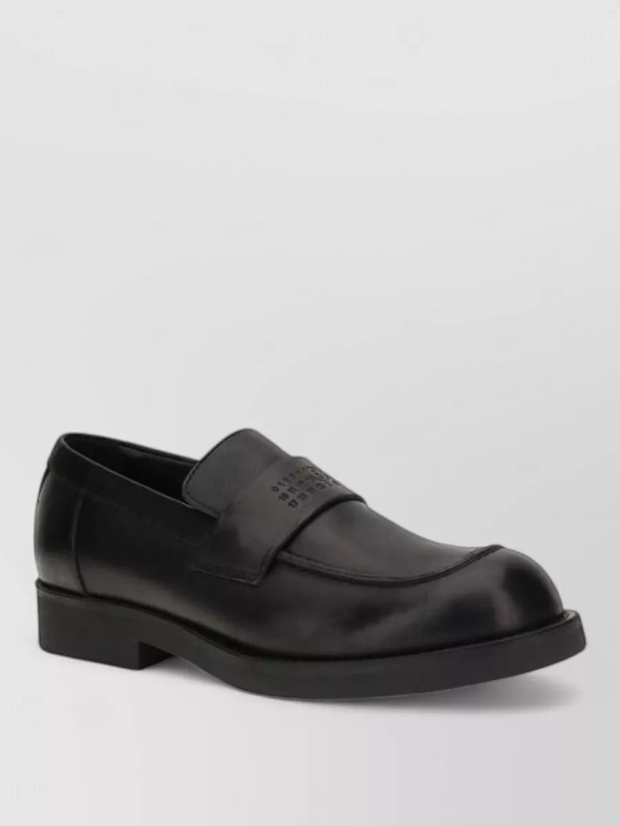 Mm6 Maison Margiela leather slip-on loafers