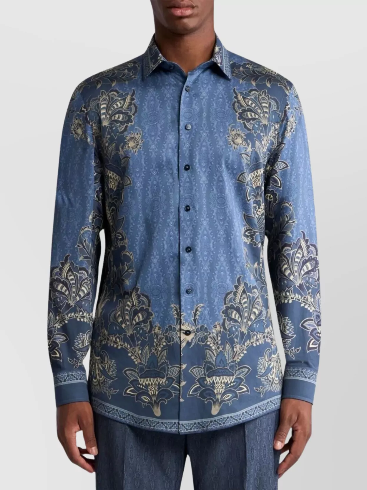 Etro Placed Floral Cotton Shirt