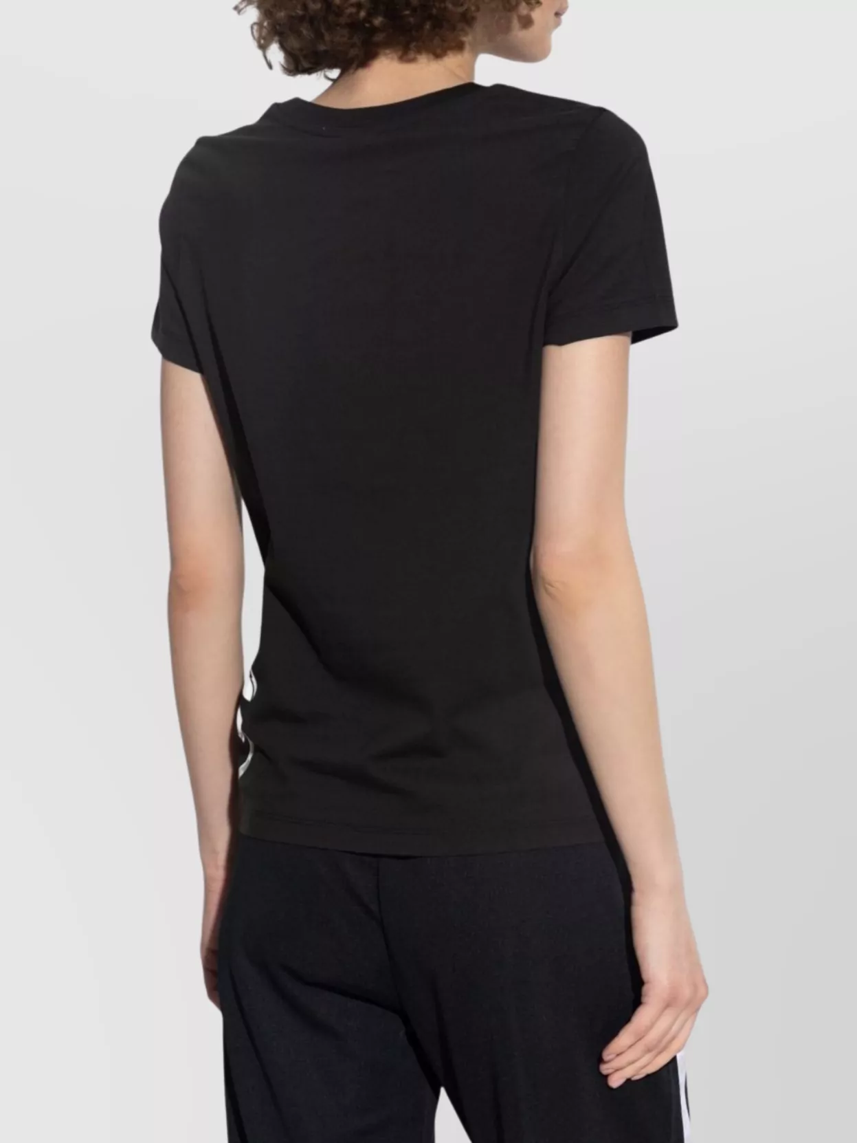 Kenzo Graphic Crew Neck Top With Short Sleeves In Black