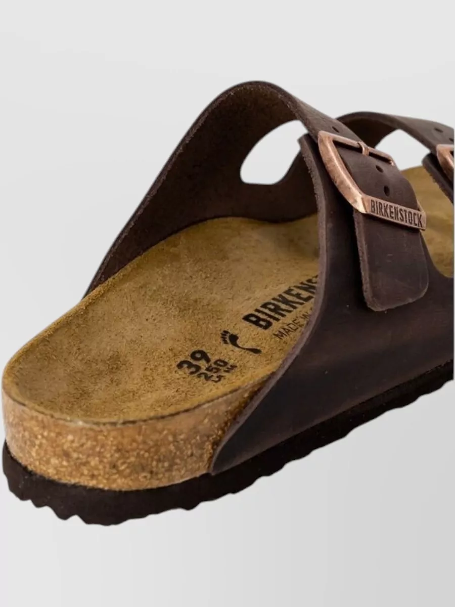 Birkenstock Leather Two-Strap Slides