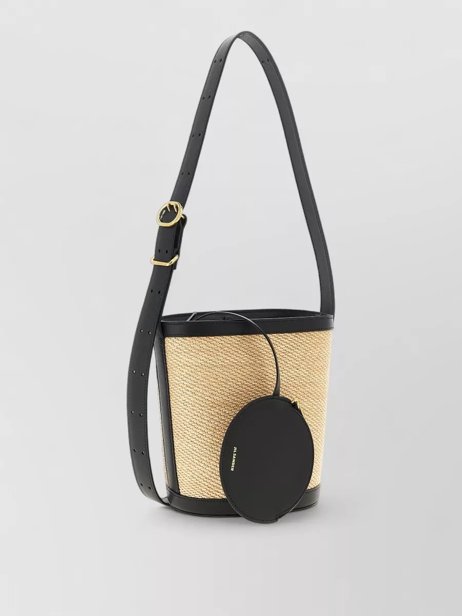 Jil Sander Cannolo Bucket Shoulder Bag Coin Pouch