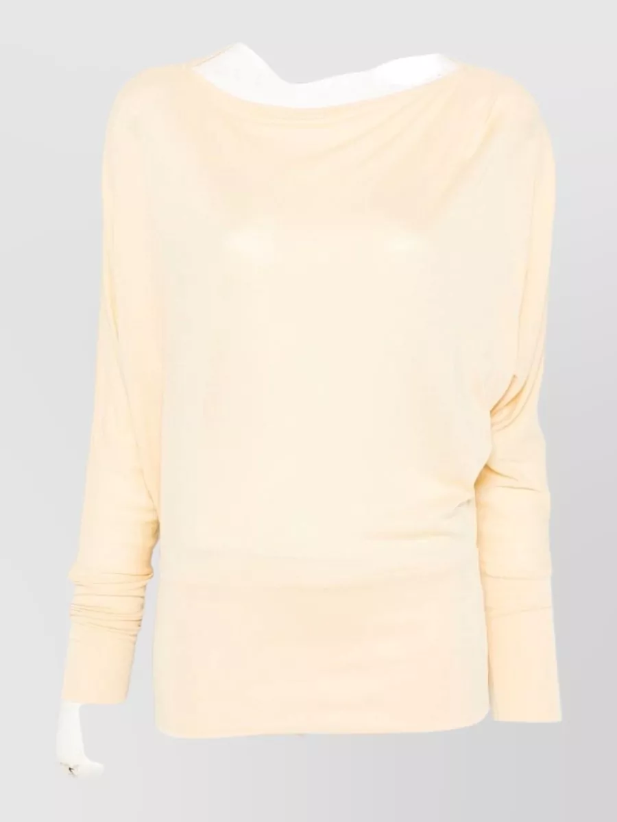Totême viscose boat neck blouse