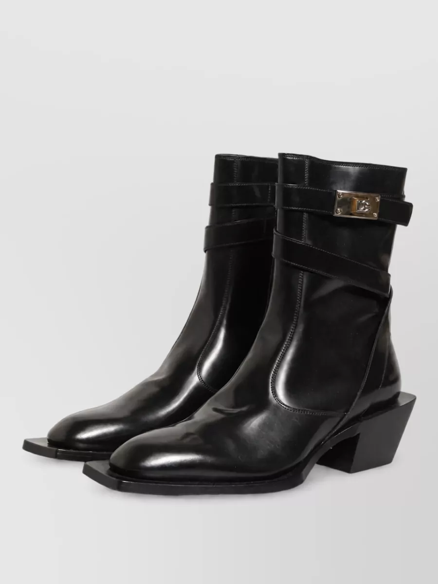 Dolce&Gabbana leather mid calf boots