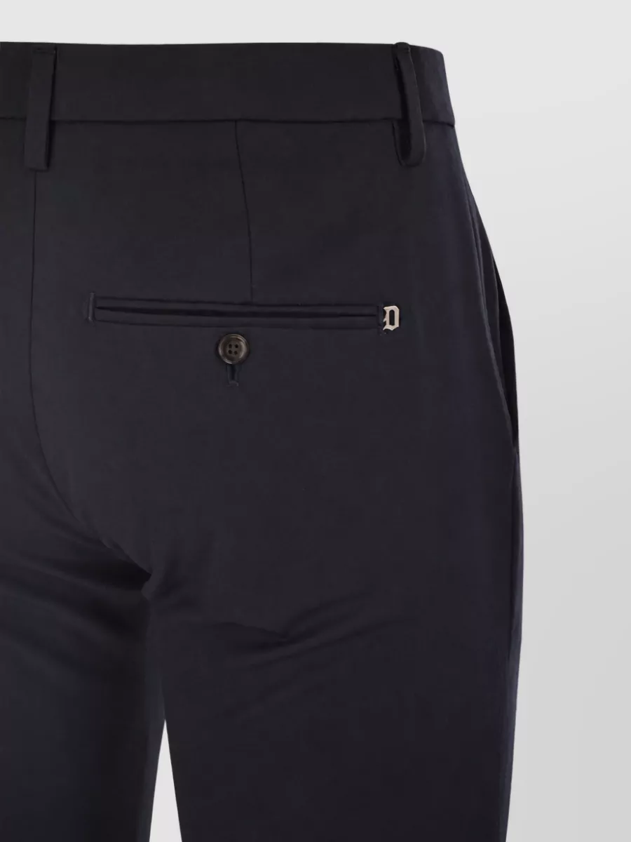 Dondup Wool-Blend Tailored Trousers