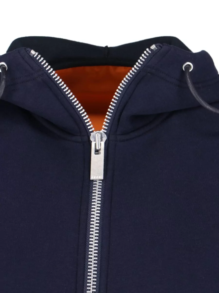 Sacai Cotton Blend Zip Hoodie