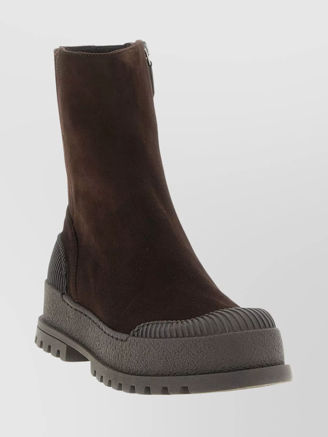 Aquazzura Ankle Boots With Round Toe And Ribbed Sole In Multi