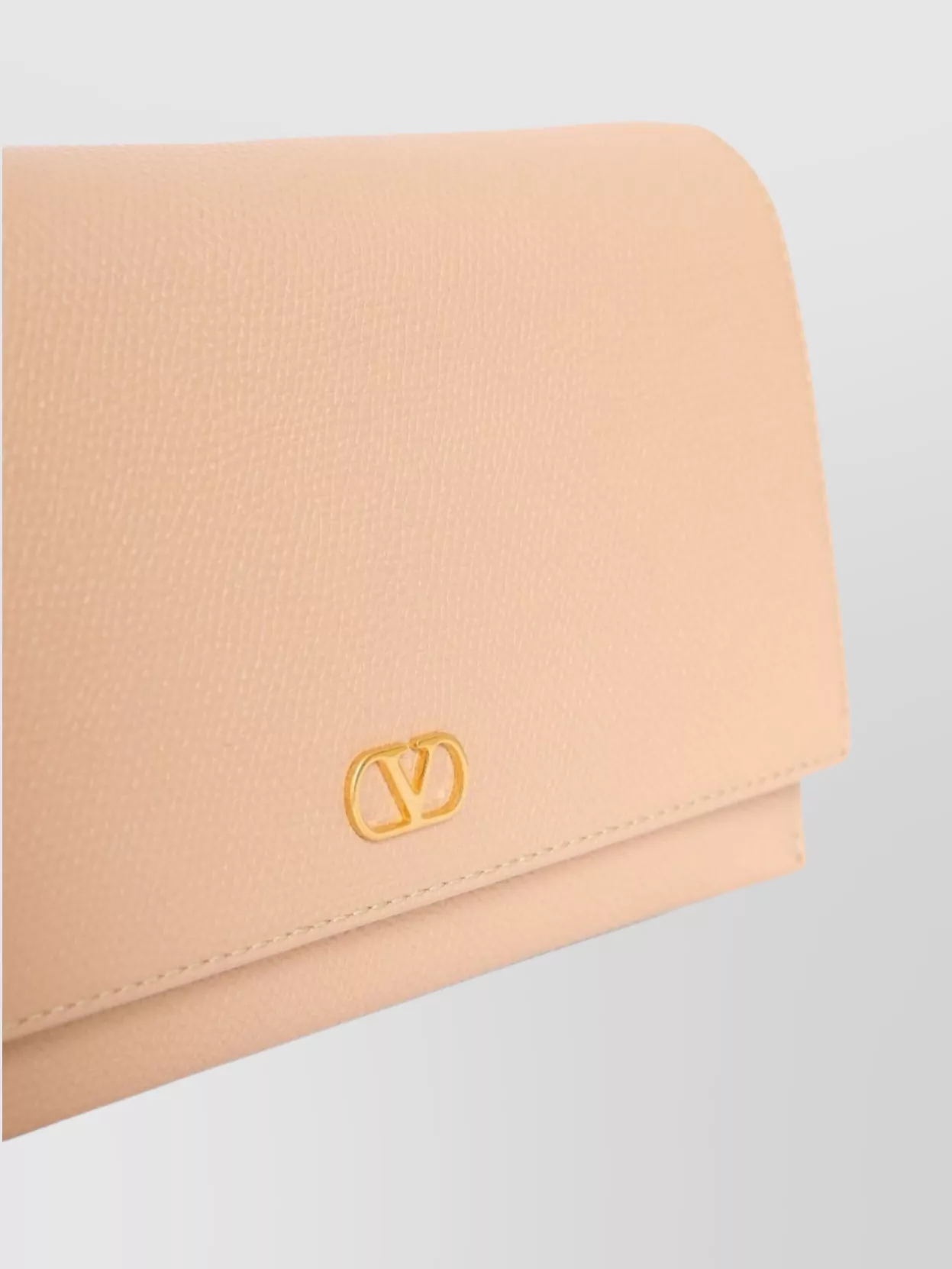 Valentino Garavani Signature Leather Chain Wallet