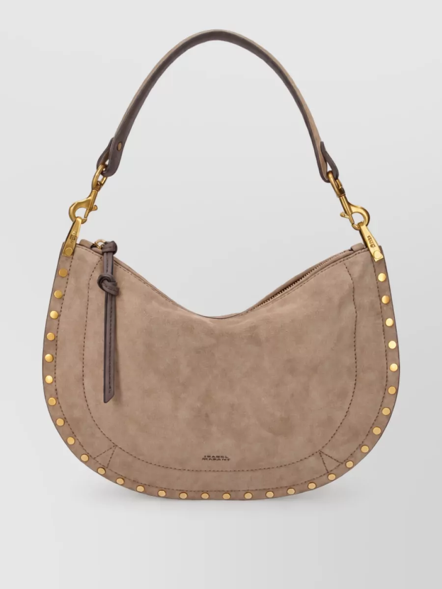 Isabel Marant oskan moon suede clutch bag