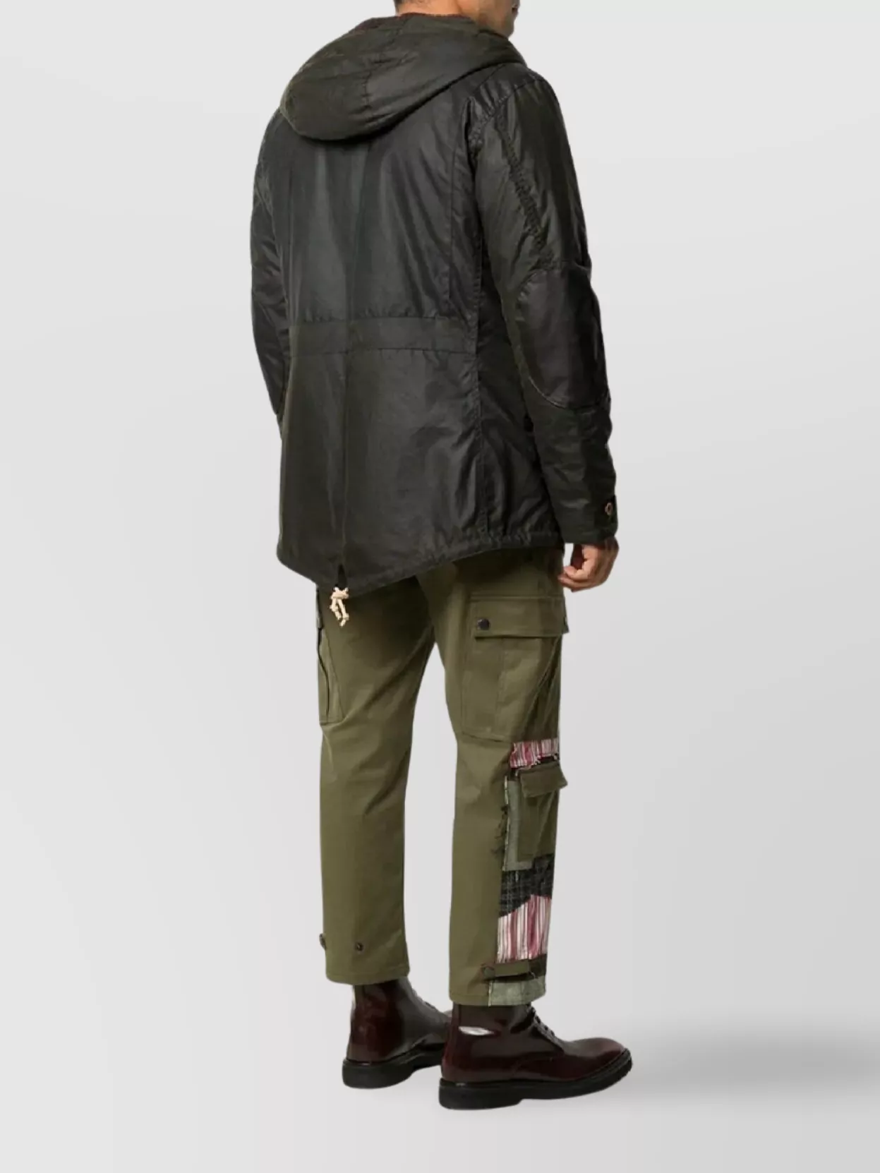 Barbour Hooded Long Parka Front Pockets