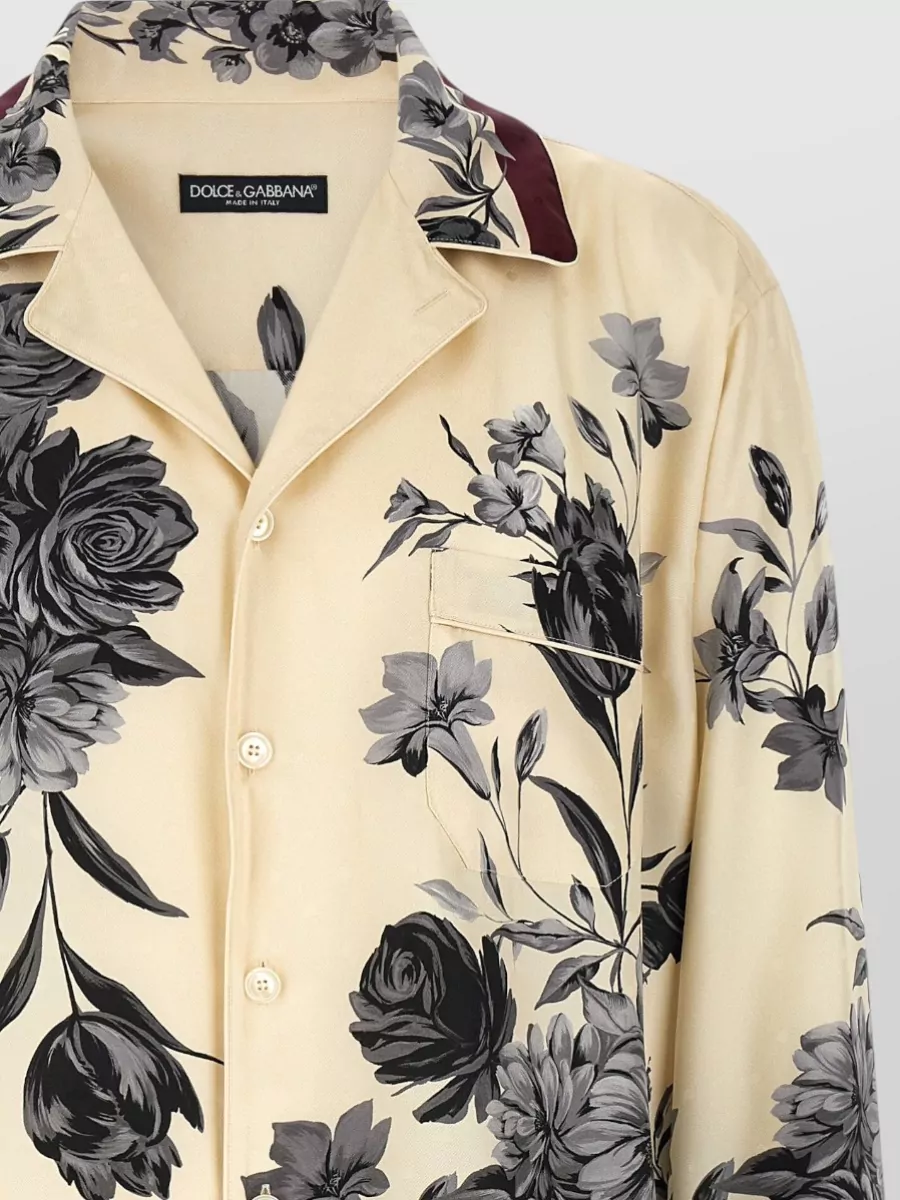 Dolce&Gabbana Bouquet Fiori Floral Long Sleeve Shirt
