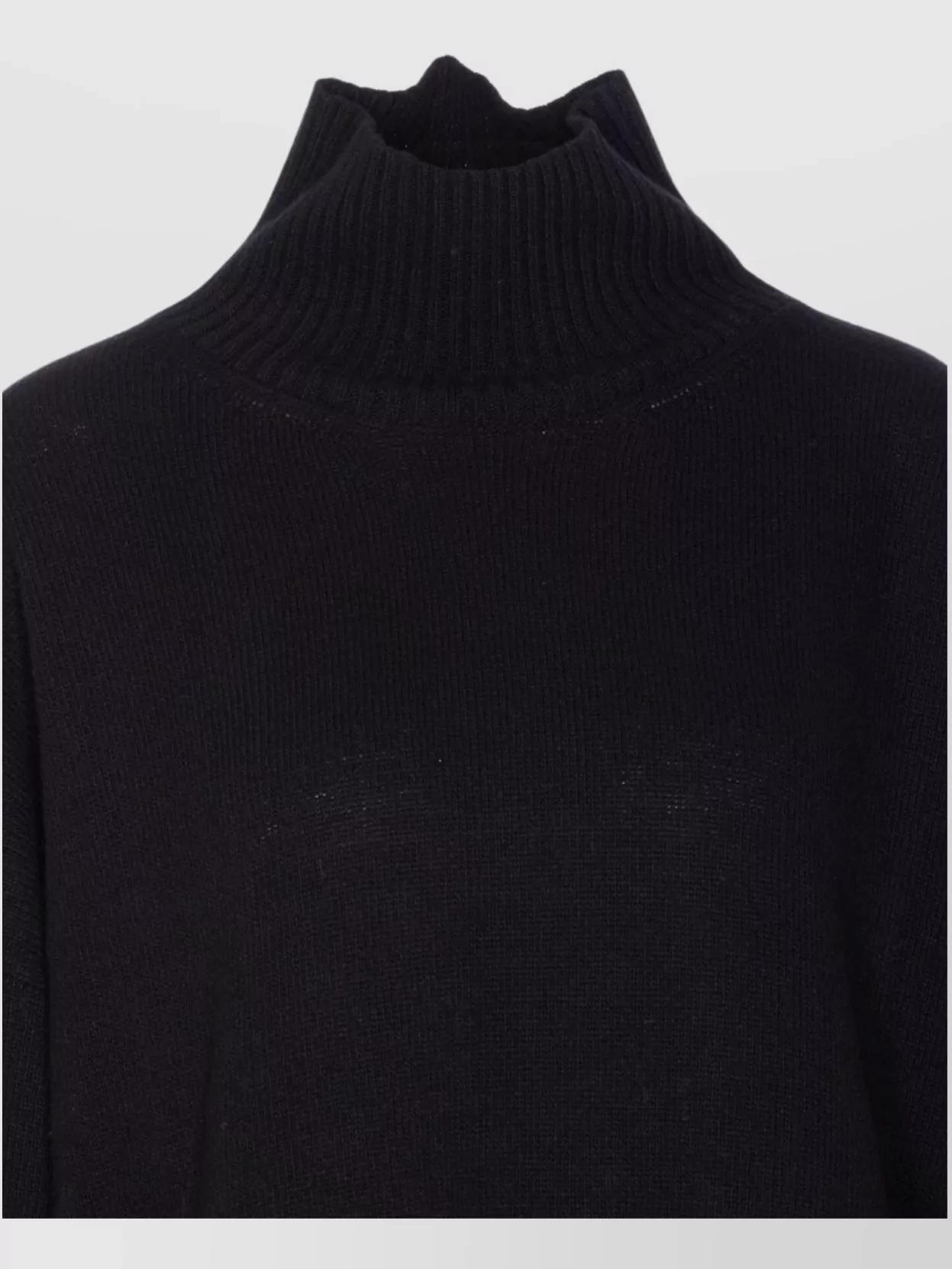 Roberto Collina High Neck Ribbed Knit Sweater