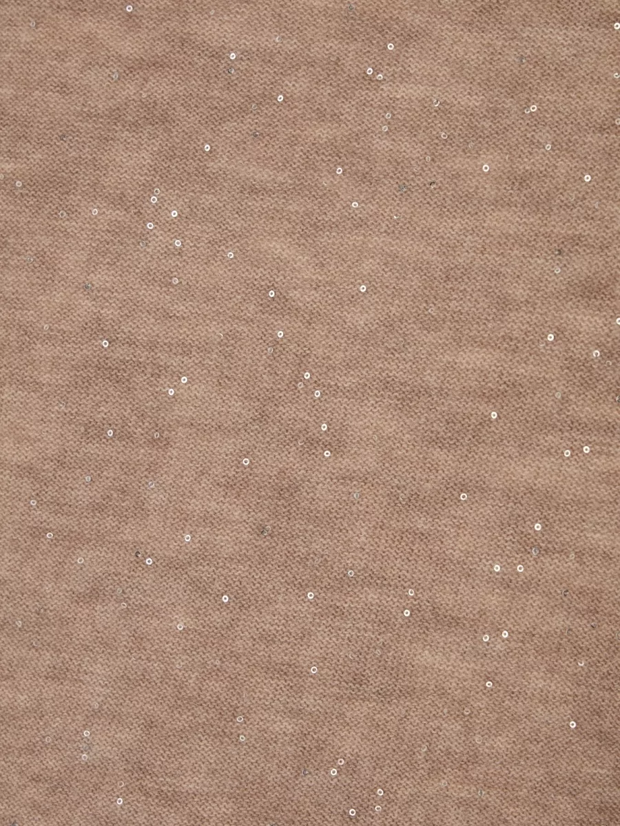 Fabiana Filippi Wool-Blend Ribbed Micro Sequin Short-Sleeve Sweater