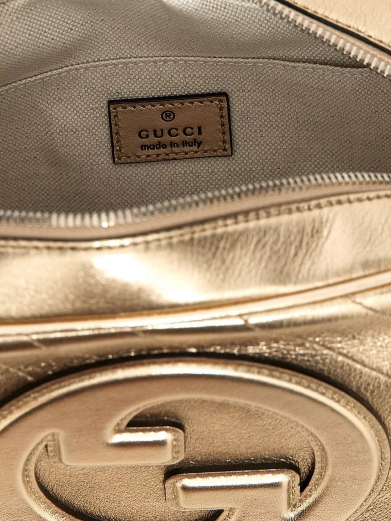 Gucci Small Metallic Finish Shoulder Bag