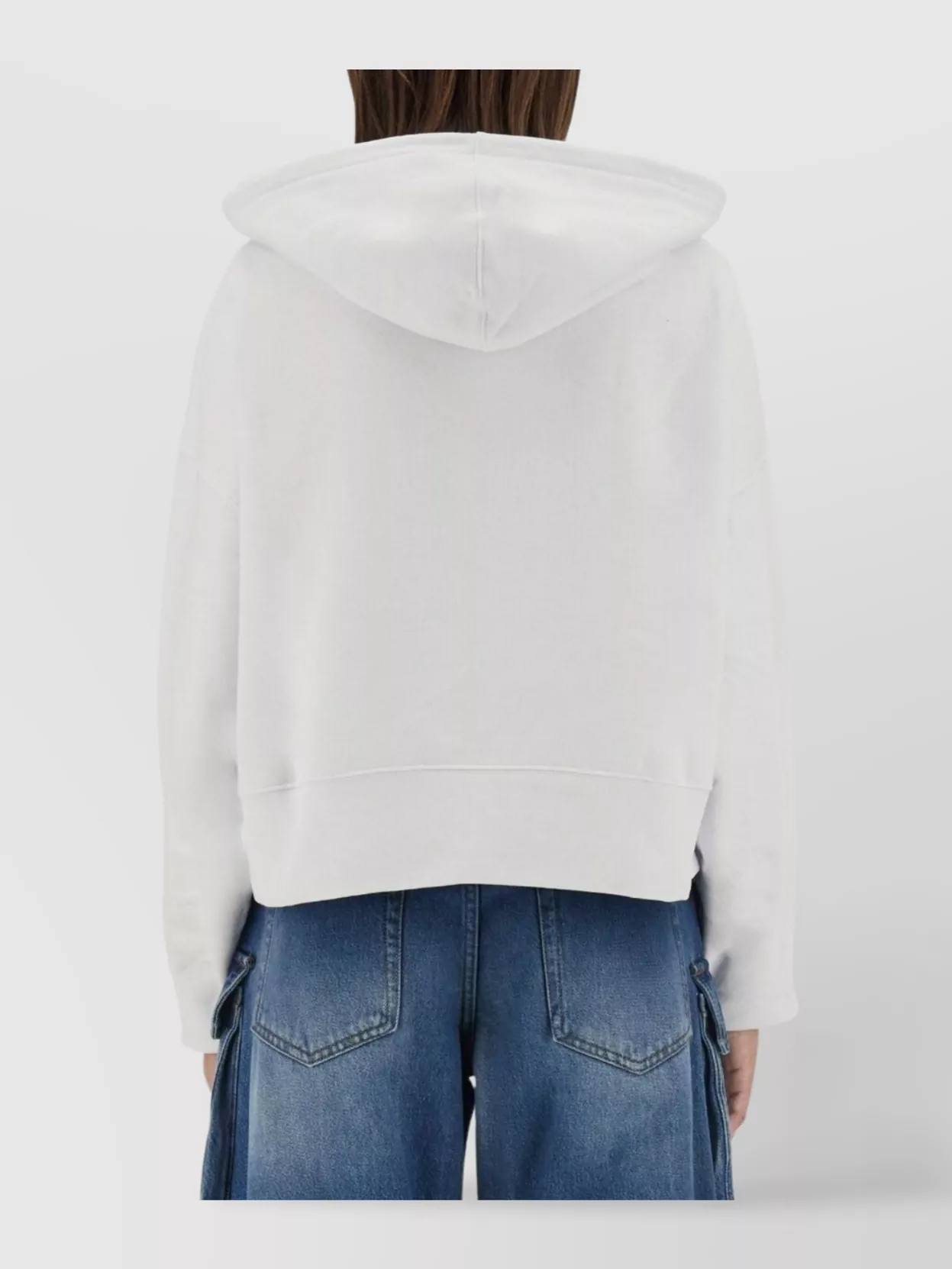 Msgm Logo Hooded Sweatshirt Long Sleeves