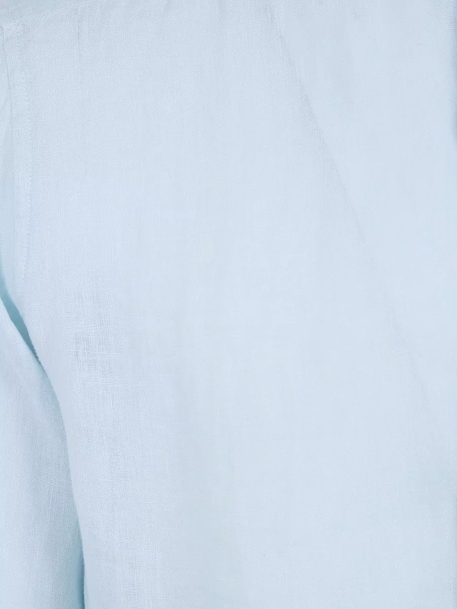 Tintoria Mattei Linen Mandarin Collar Shirt