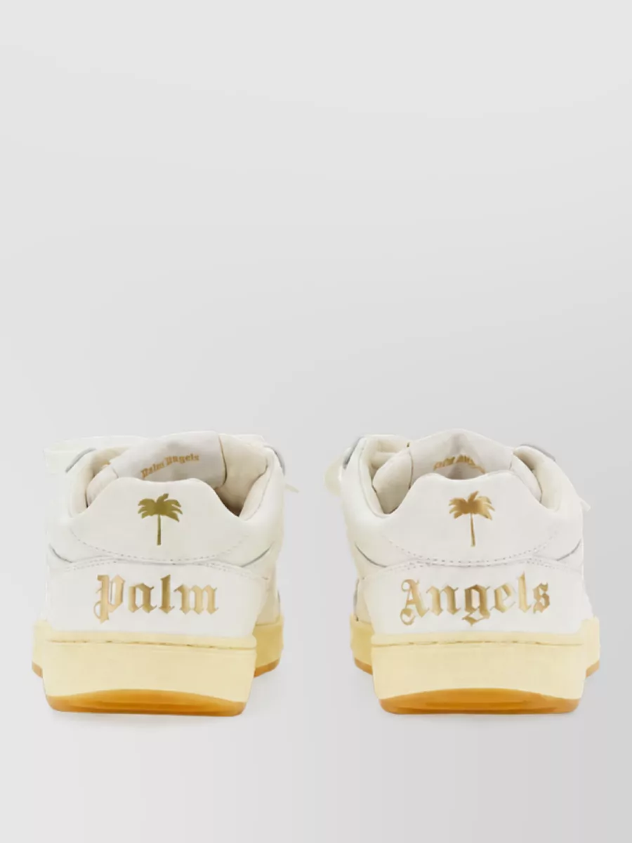 Palm Angels Leather Lace-Up Sneakers