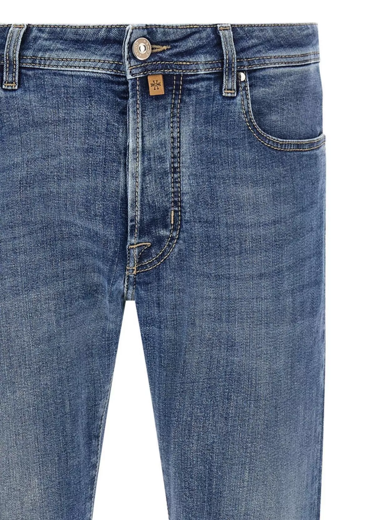 Jacob Cohen Mid-Wash Five-Pocket Denim Trousers