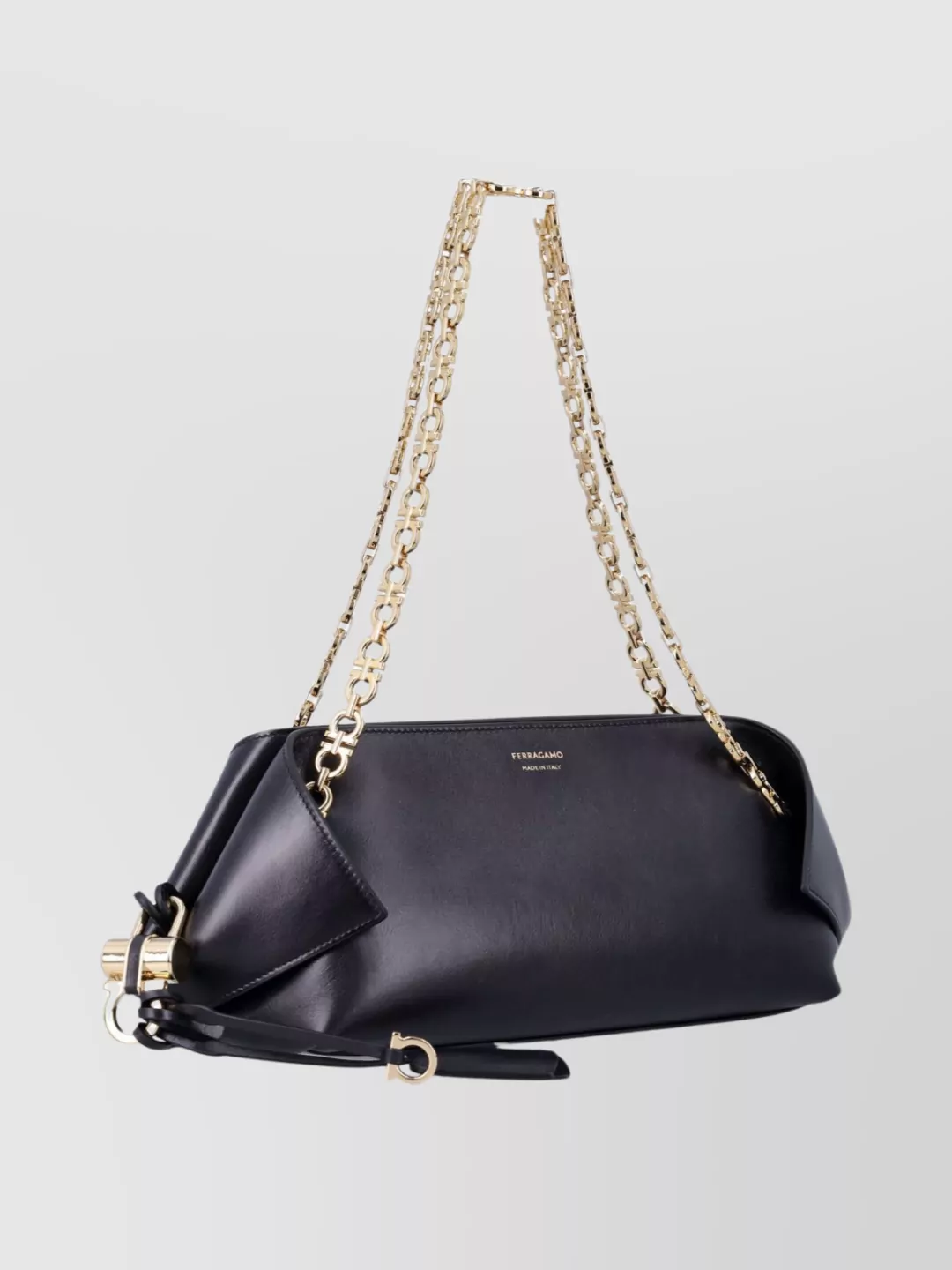 Ferragamo Chain Detail Shoulder Bag