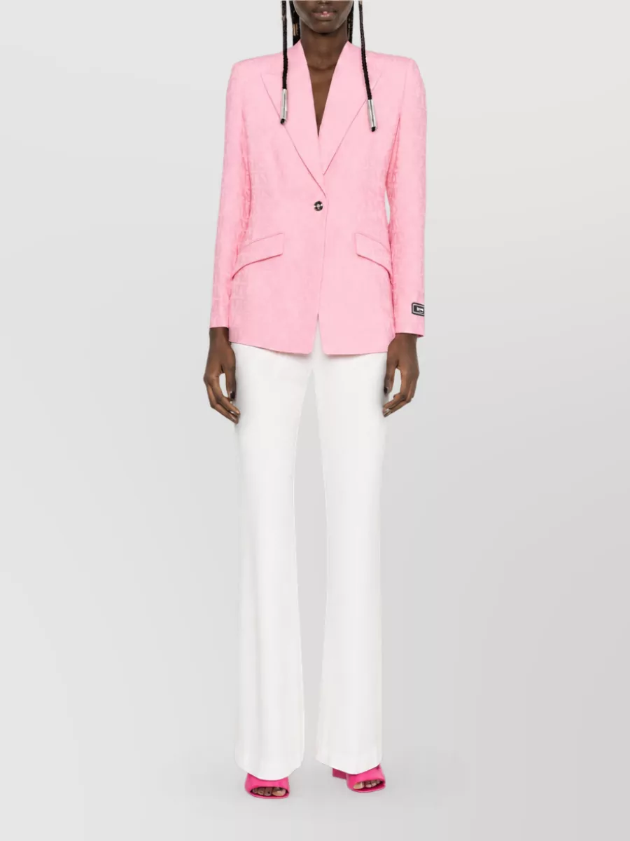 Versace Single-Breasted Virgin Wool Blazer