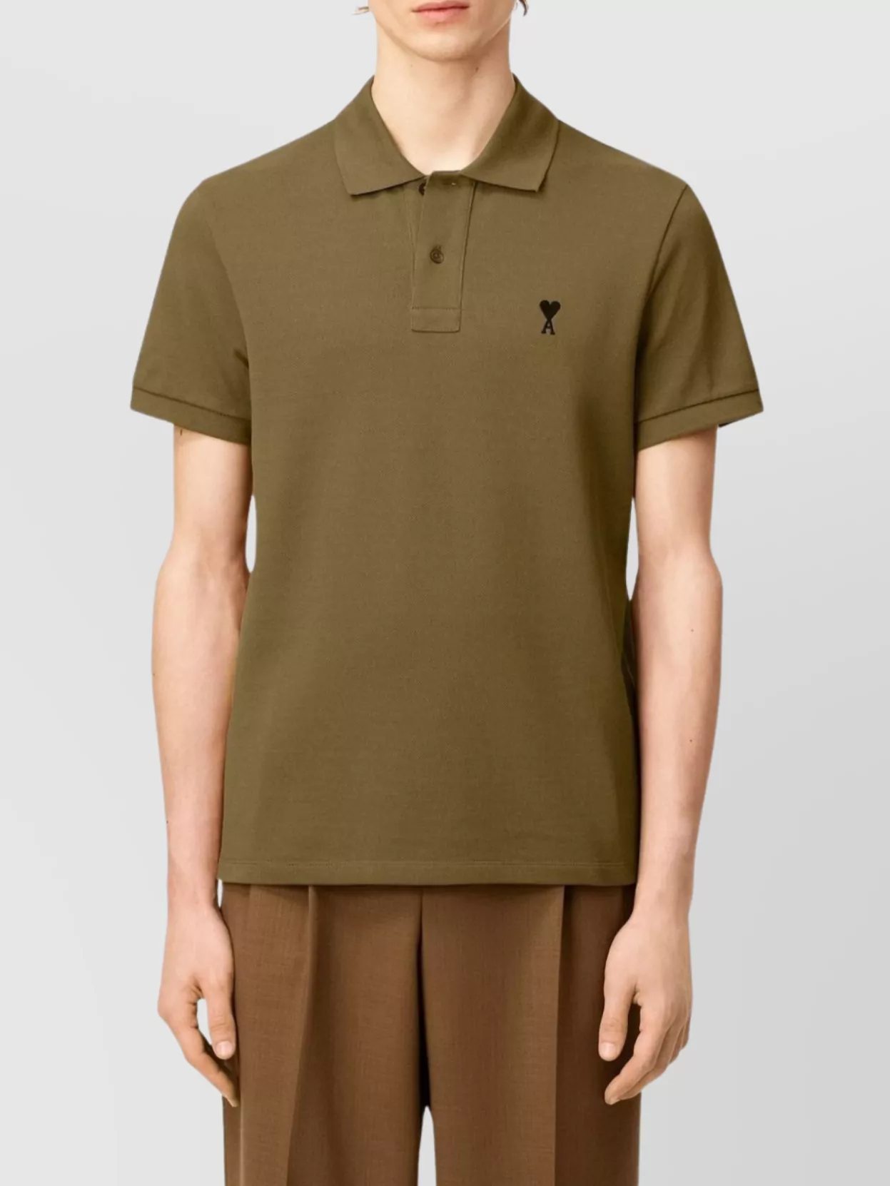Ami Paris Short Sleeve Shirt And Polo Collar