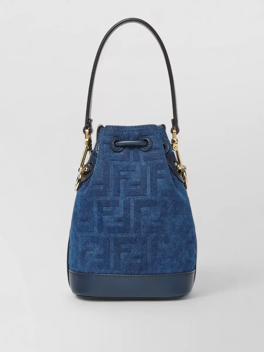 Fendi Mon Tresor Mini Denim Bucket Bag