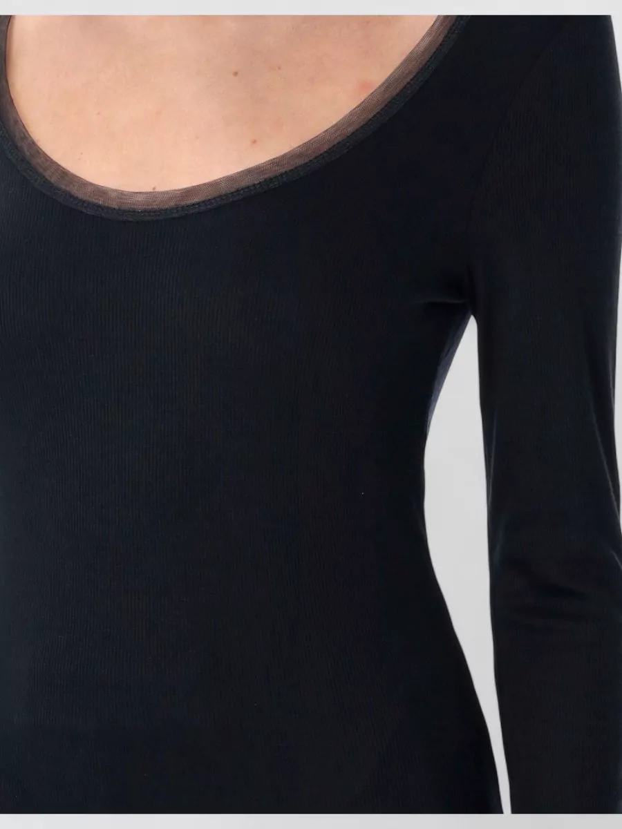Remain Ribbed Jersey Long-Sleeve Top