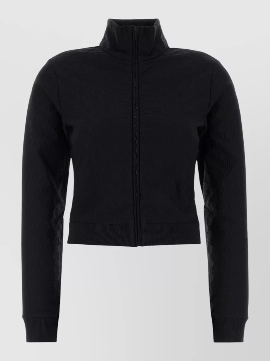 Gucci gg jacquard jersey zip jacket