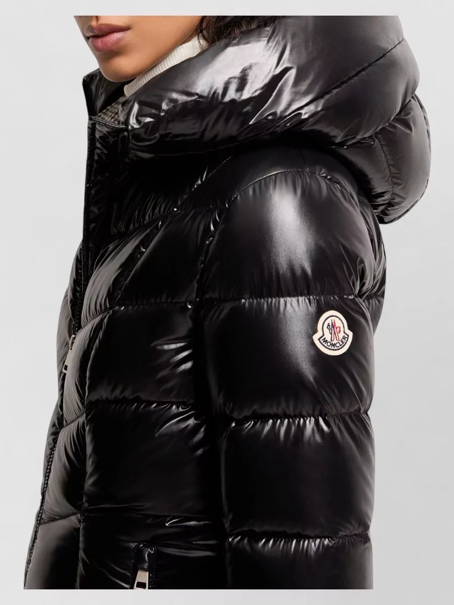 Moncler Down Hooded Mid-Length Slim-Fit Puffer Jacket
