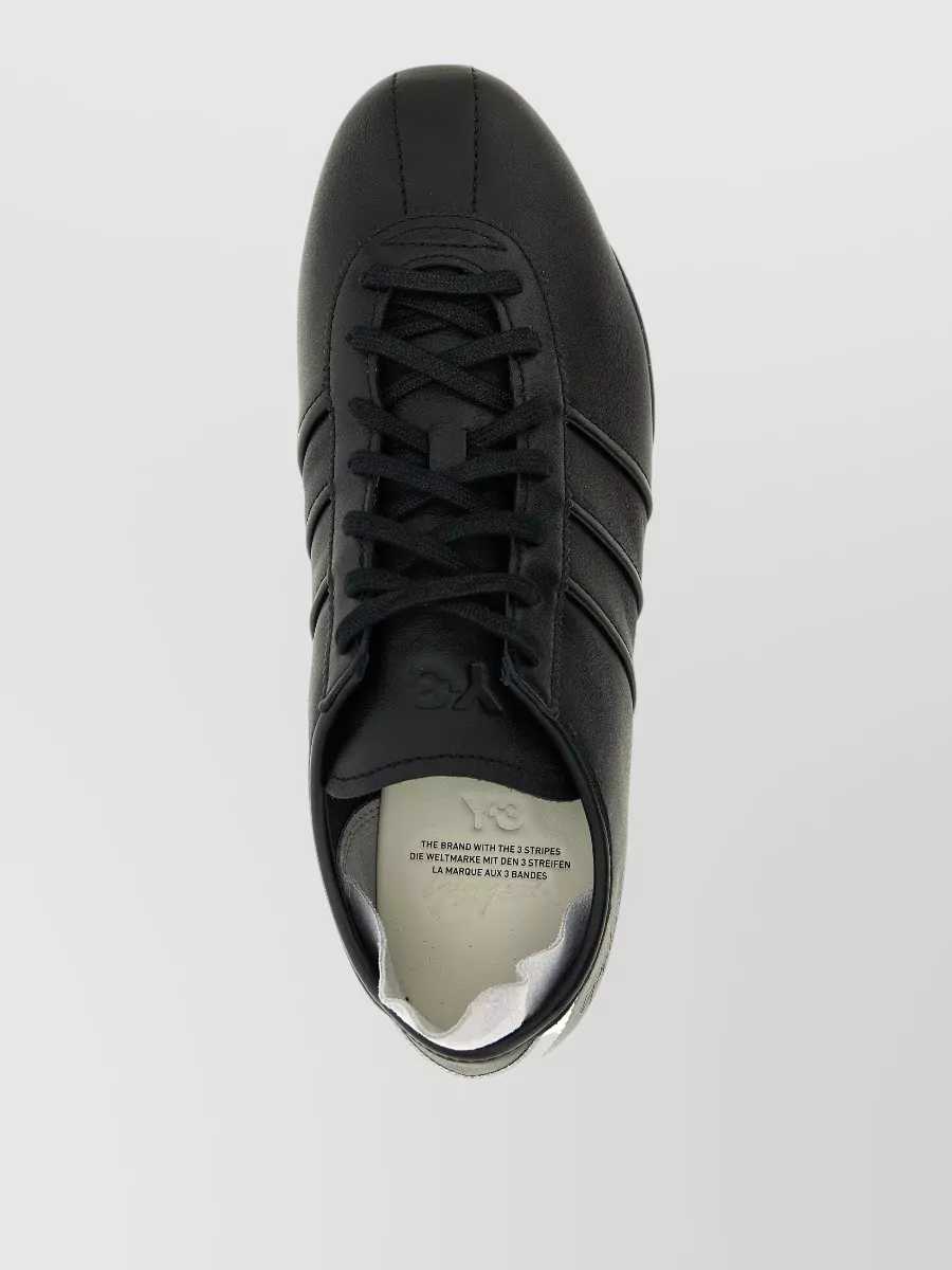 Y-3 Leather Lace-Up Sneakers