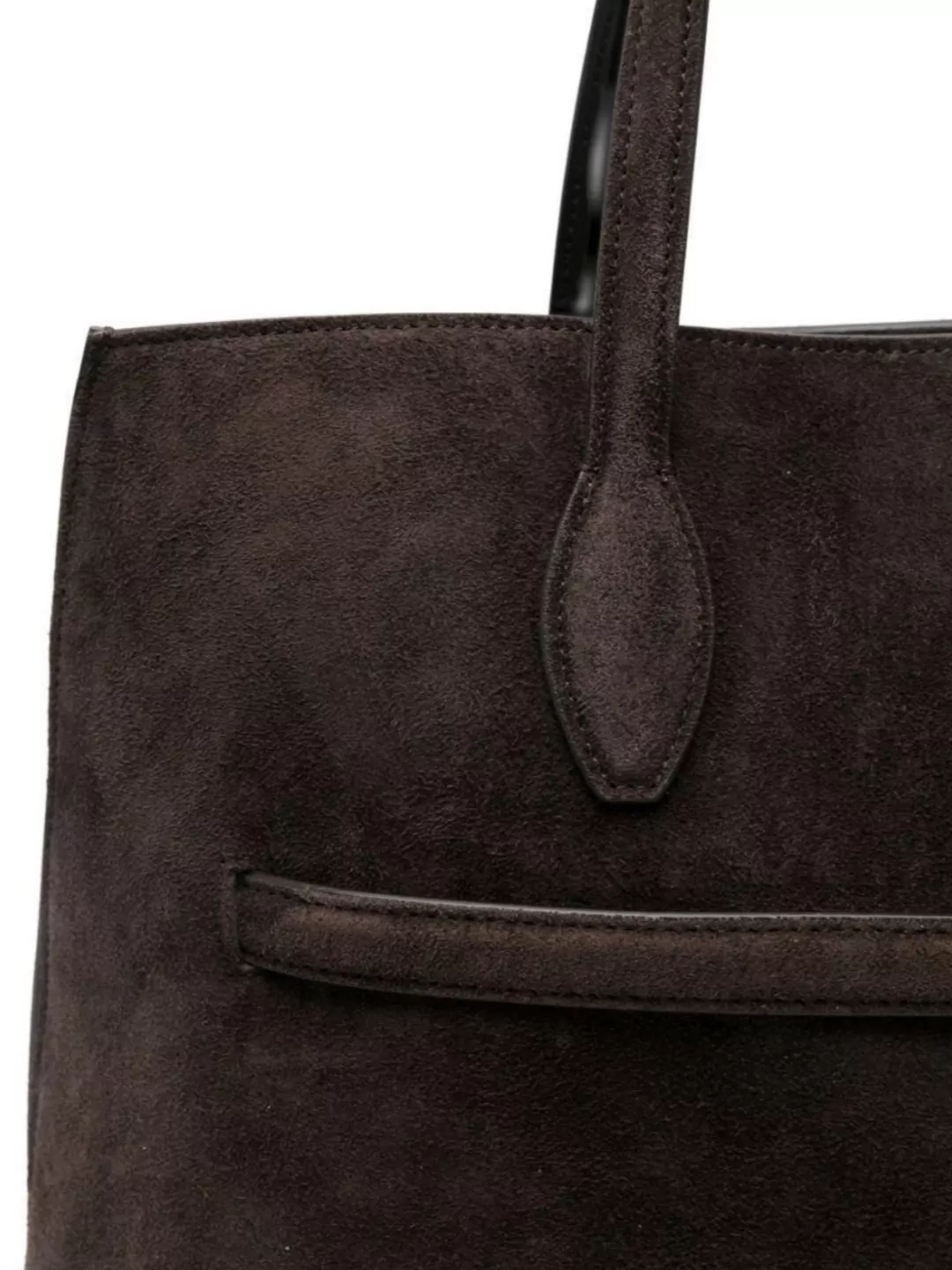 Totême Suede Leather Rectangular Tote Bag
